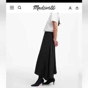 Madewell Long Black Skirt